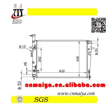 25310-2E100 autoparts for radiator
