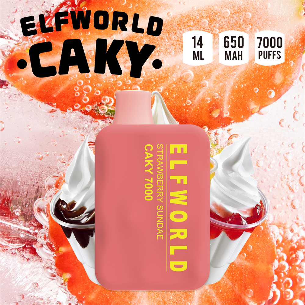 Elf Wolrd Caky 7000 2%Nic Disposable Vape
