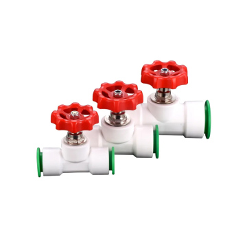 PPR Plastic Shut-off Globe Valve Quick Connector