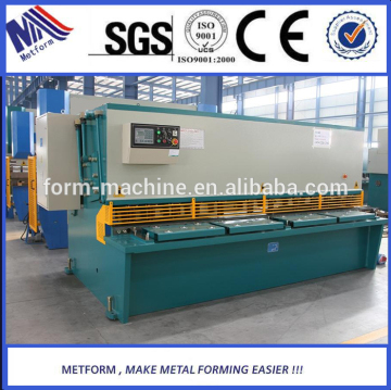 QC12Y-12X2500 hydraulic swing beam shear machine to shear steel plate