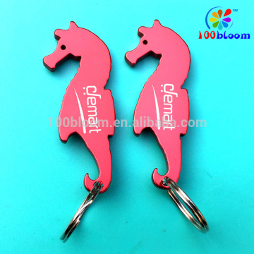 Factory wholesale 7.5cm promotion sea horse animal beer key bottle opener