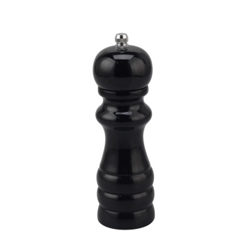 Black Wooden Spice Shaker with Adjustable Coarseness