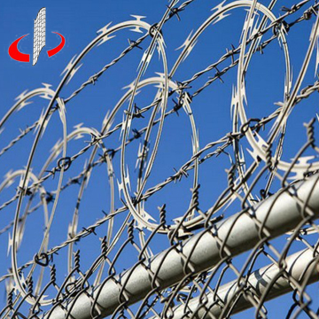 450mm Coil Diameter Concertina Barbed Wire Weight Per Meter