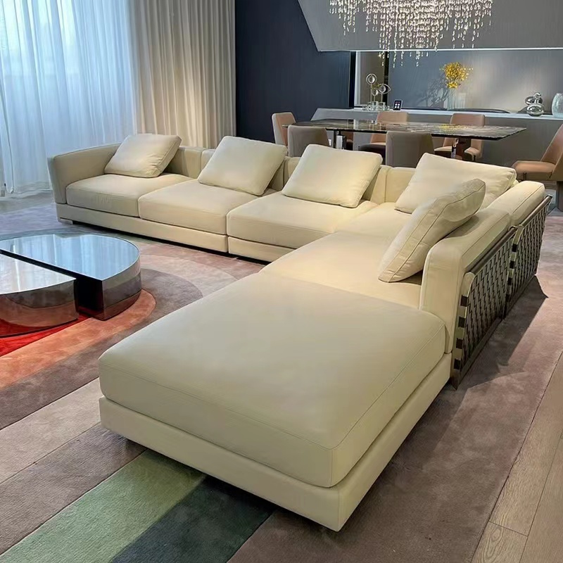 Bộ sofa đi văng mặt cắt lớn