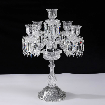 63 cm Crystal Candelabra - Unique Wedding Centerpiece with 4 Arms
