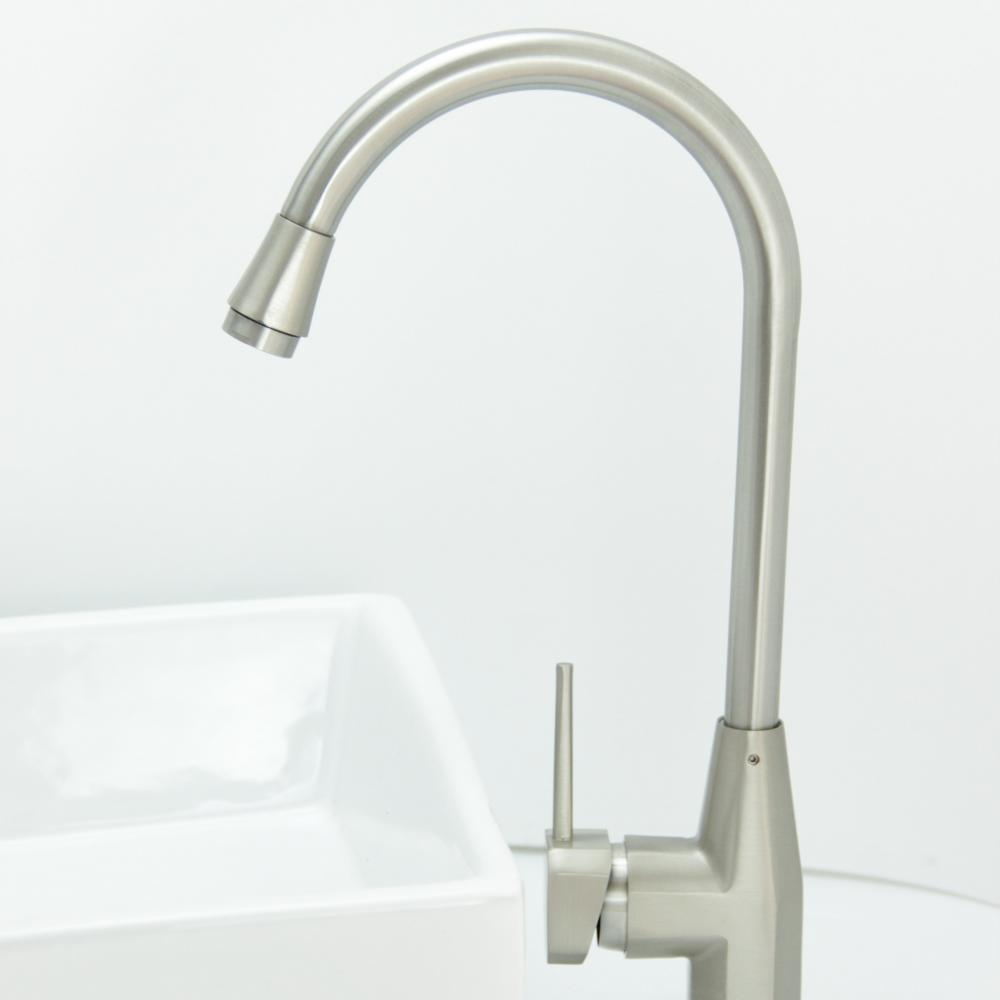 Stainless Steel Sus 304single Handle Sink Water Taps Kitchen Faucet