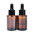 60ml 50ml 30ml de luxo embalagem de óleo âmbar garrafa de vidro com conta -gotas para cuidados com o cabelo