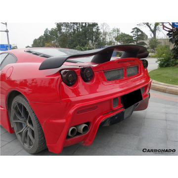 Carbonado Carbon Fiber de Style Trunk Spoiler Ala para Ferrari F430