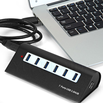 All-aluminum high-speed 7-port USB HUB