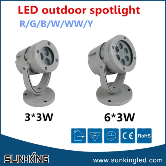 Powerful building/park 3x3W led outdoor spotlight, led landscape projection lamp 9W
