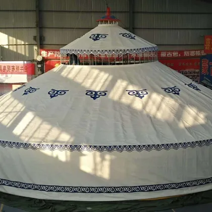 Xinjiang grassland canvas yurt