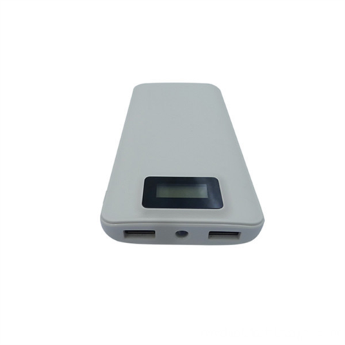 Square Dual USB Power Bank External Led