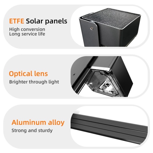 2000mAh Lithum Battery Aluminum Alloy Solar Bollard Light