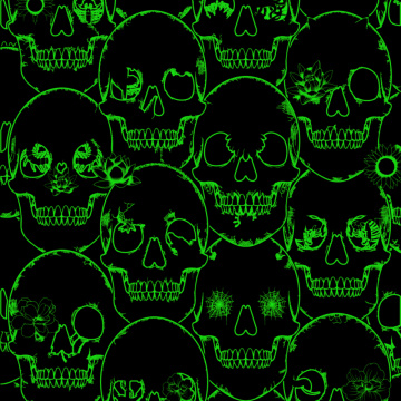 Day of The Dead Sugar Skulls Glow In The Dark Fluorescent Jigsaw Puzzle Halloween 1000 Pieces For Adults