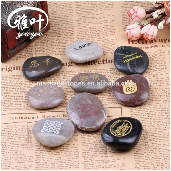 Bulk Wholesale Natural River Stones Laser Engraving Letters/Logo/Designs
