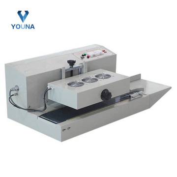 Automatic Aluminium Lid Induction Sealing Machine with Conveyor (20-130mm)