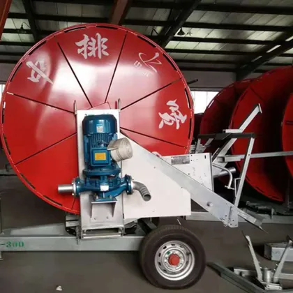 Factory Direct Large Hose Farm Sprinkler Irrigation System with Traveling Big Rain Gun