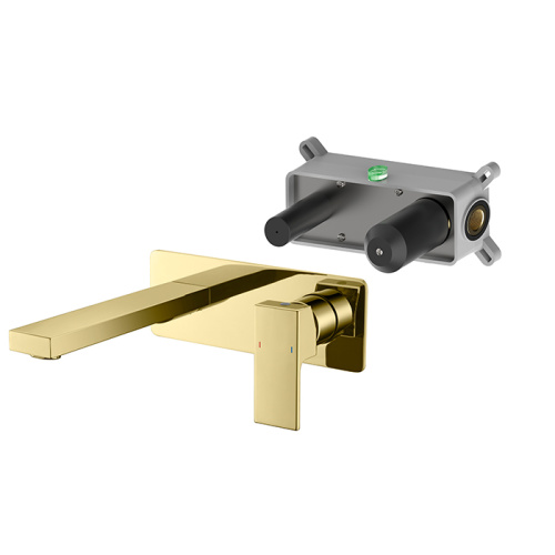 wall mounted basin faucet Wall Mount Polished Chrome Copper Faucets Bathroom Supplier
