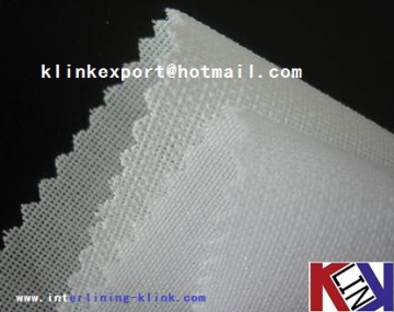 Woven Resin Finsh Polyester Coated Cap Interlining