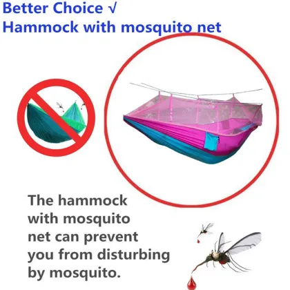 210T Parachute Nylon Hammock Swings for Patio, Garden, and Beach