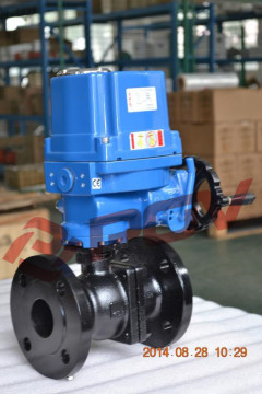 2 way 1 inch carbon steel flange JIS10K ball valve explosionproof