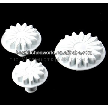 2014 NEW DESIGNS 3 Pcs Flower Shape Fondant Plunger Cutter  CAKE TOOLS