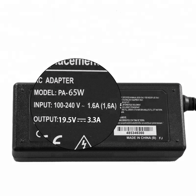 Laptop Adapter 19.5V 3.34A 65W Dell AC Charger