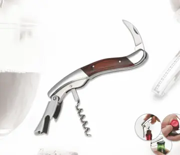 Deluxe Pakka Wood Handle Red Wine Opener
