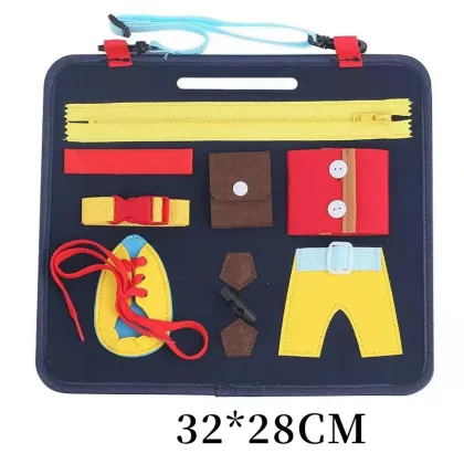 Sensory Learning Montessori Toddler Busy Board