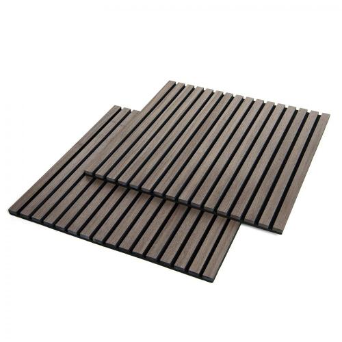 Wood Wall Acoustic Panel Eco-friendly wall decoration natural wood slat akupanel Supplier