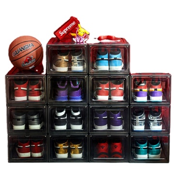 Transparent Plastic Moisture-Proof Storage Box for Stackable Basketball Shoes