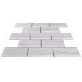 Italian Bianco Carrara White Marble Stone Mosaic