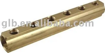 Brass manifold for PEX/AL/PEX pipes or PEX pipes