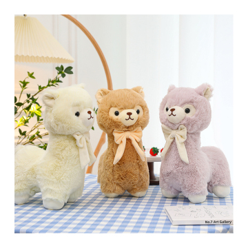 Factory Outlet Cream Alpaca Plush Toy