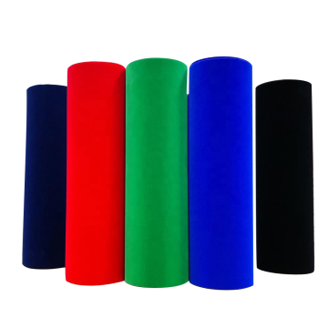 Cheap PS flocked sheet /rolls -darkblue pvc film