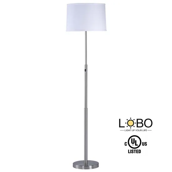Customizable UL Listed Floor Lamp with Drum Shade for Hotels in the USA and Canada