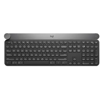 Logitech Craft Wireless Keyboard: Versatile Backlit Dial Keyboard with Bluetooth and USB