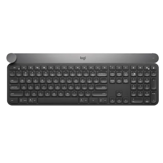 Logitech Craft Wireless Keyboard: Versatile Backlit Dial Keyboard with Bluetooth and USB