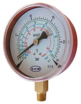 Dry Refrigeration Test Manifold Air Manometer Pressure Gauge