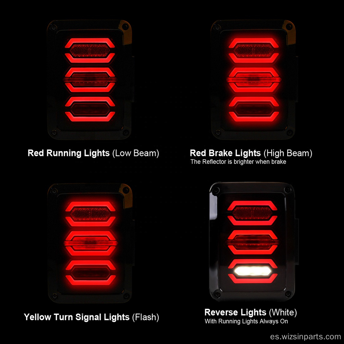 Luces traseras para Jeep Wrangler JK JKU 2007-2018