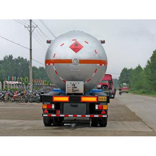 11.2m Tri-poros dicairkan Transportasi Gas semi trailer