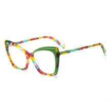 Lamination Acetate Frame For Man Cat Eye Lamination Acetate Eyewear Manufactory