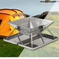 Grill barbecue de camping pliable en acier inoxydable