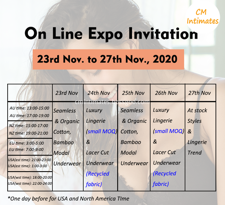 On Line Expo Time Table