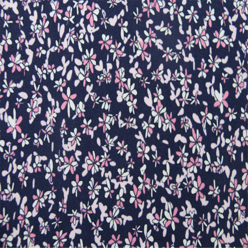 Small Floral Dress With Rayon Plain Cloth