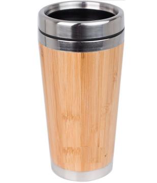 Double Wall Stainless Steel Bamboo Mug