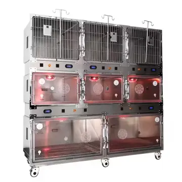 Low Price Good Quality Stainless Steel Veterinary ICU Cage for Dogs and Cats