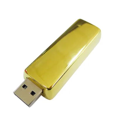 Metal Gold Bars USB Flash Drive with Logo