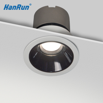 High Quality Aluminum 9W Round Anti-glare Modern Warm White Recessed COB LED Downlights for Department Stores