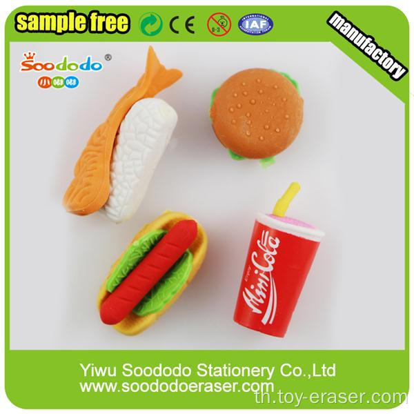 3D Hotdog จิ๊กซอว์ออกแบบรูปทรงยางลบ